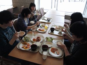 宿泊研修BIO20160408-15　朝食